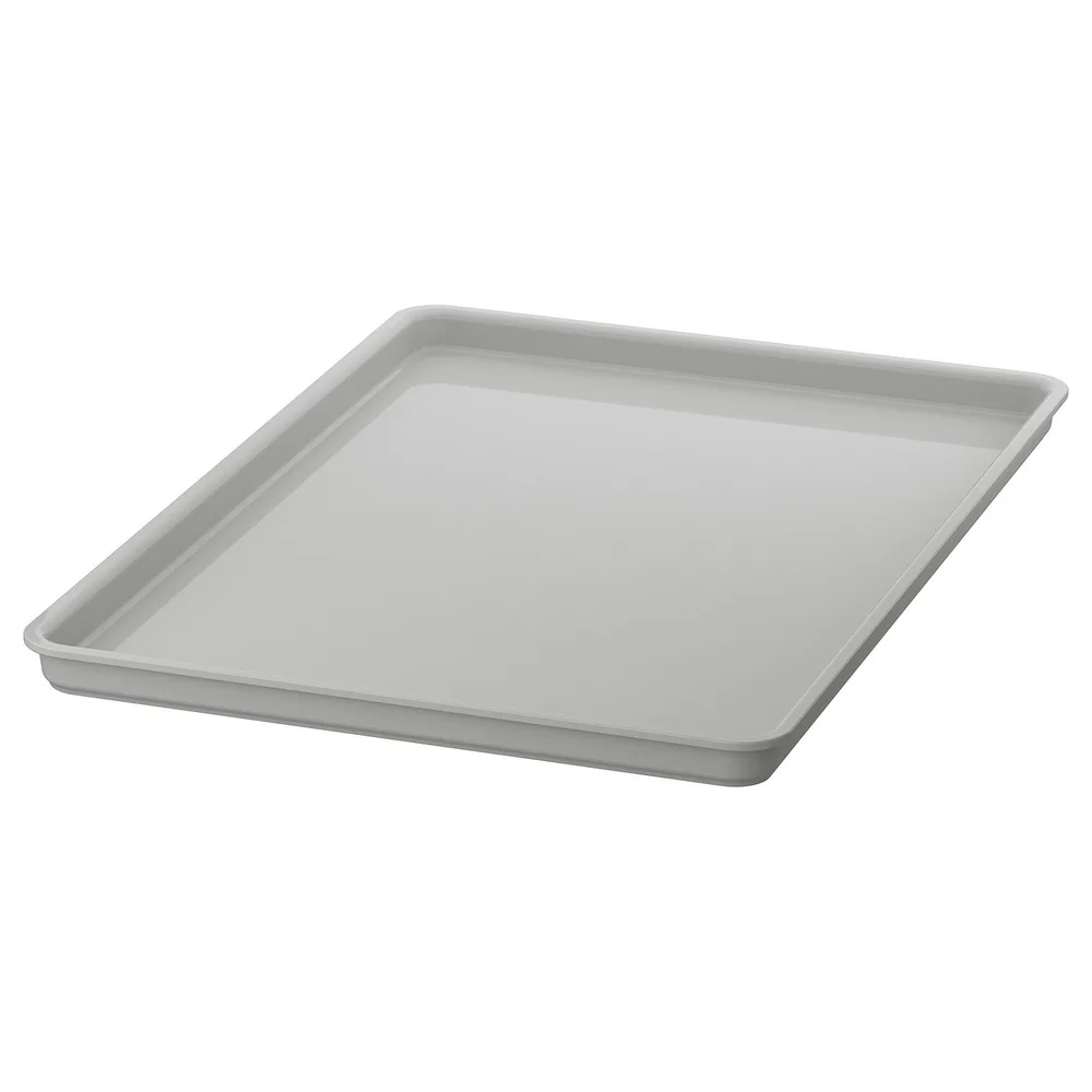 IKEA KUGGIS (ИКЕА КУГГИС) — Крышка, светло-серая 18x26 см