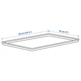 IKEA KUGGIS (ИКЕА КУГГИС) — Крышка, светло-серая 18x26 см — фото 5