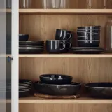 IKEA GLADELIG (ИКЕА ГЛАДЕЛИГ) — Миска, тёмно-серая 30 см — фото 3