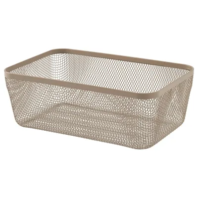 IKEA 365+ (ИКЕА 365+) — Корзина для продуктов, металл/светлый серо-коричневый 30x20x11 см