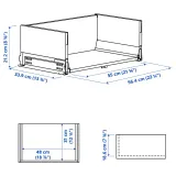 IKEA KNIVSHULT (ИКЕА КНИВСХУЛТ) — Ящик высокий, тёмно-серый 60x37 см — фото 4