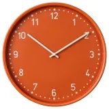 IKEA BONDIS (ИКЕА БОНДИС) — Часы настенные, оранжевые 38 см — фото 1