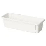 IKEA KACKLA (ИКЕА КАКЛА) — Раздвижной контейнер, белый 25-38x9 см — фото 1