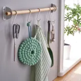 IKEA KNORRHAJ (ИКЕА КНОРРХАЙ) — Подставка под горячее, светло-зелёная 18 см — фото 3