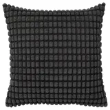 IKEA SVARTPOPPEL (ИКЕА СВАРТПОППЕЛ) — Чехол на подушку, антрацит 50x50 см — фото 1