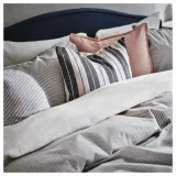 IKEA KORALLBUSKE (ИКЕА КОРАЛЛБУСКЕ) — Чехол на подушку, светло-бежевый/антрацит 50x50 см — фото 7