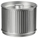 IKEA BETTHAJ (ИКЕА БЕТТХАЙ) — Банка с крышкой, для кофе/чая/серебристая 0.6 л — фото 1