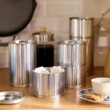 IKEA BETTHAJ (ИКЕА БЕТТХАЙ) — Банка с крышкой, для кофе/чая/серебристая 0.6 л — фото 3