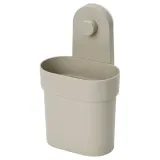 IKEA ÖBONÄS (ИКЕА ЁБОНЭС) — Контейнер на присоске, серо-бежевый — фото 1