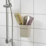 IKEA ÖBONÄS (ИКЕА ЁБОНЭС) — Контейнер на присоске, серо-бежевый — фото 2