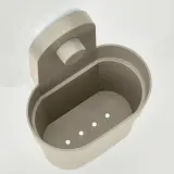 IKEA ÖBONÄS (ИКЕА ЁБОНЭС) — Контейнер на присоске, серо-бежевый — фото 5