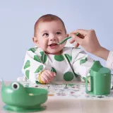 IKEA KLADDIG (ИКЕА КЛАДДИГ) — Слюнявчик, белый/зелёный — фото 3