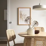 IKEA BLODBJÖRK (ИКЕА БЛОДБЙЁРК) — Ваза, бежевая 16 см — фото 2