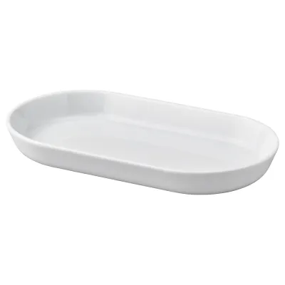 IKEA 365+ (ИКЕА 365+) — Блюдо, белое 20x11 см