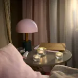 IKEA LOTSFÅGEL (ИКЕА ЛОТСФОГЕЛ) — Свеча-таблетка ароматическая, ваниль бледно-бежевая 3.5 ч, 30 шт. — фото 2