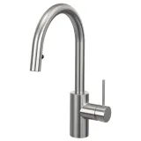 IKEA SALLSJÖN (ИКЕА САЛЛШЁН) — Смеситель для кухни с выдвижным изливом, стальной — фото 1