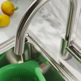 IKEA SALLSJÖN (ИКЕА САЛЛШЁН) — Смеситель для кухни с выдвижным изливом, стальной — фото 4