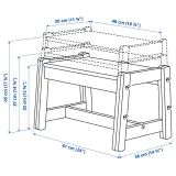 IKEA FLISAT (ИКЕА ФЛИСАТ) — Скамья детская, регулировка высоты/зелёная — фото 7