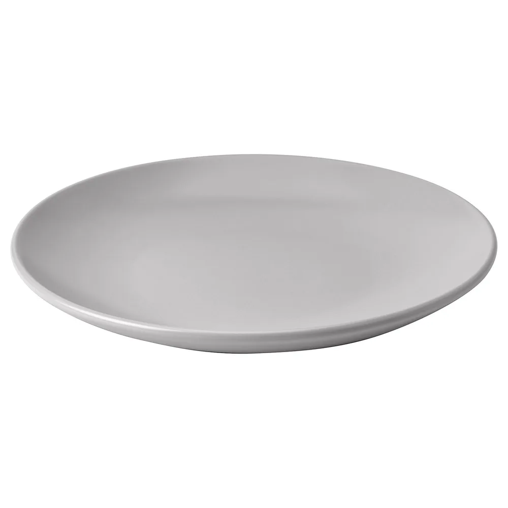 IKEA FÄRGKLAR (ИКЕА ФЭРГКЛАР) — Тарелка десертная, матовая светло-серая 20 см