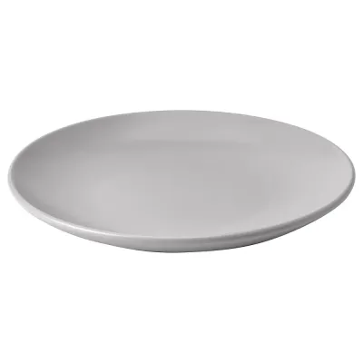 IKEA FÄRGKLAR (ИКЕА ФЭРГКЛАР) — Тарелка десертная, матовая светло-серая 20 см