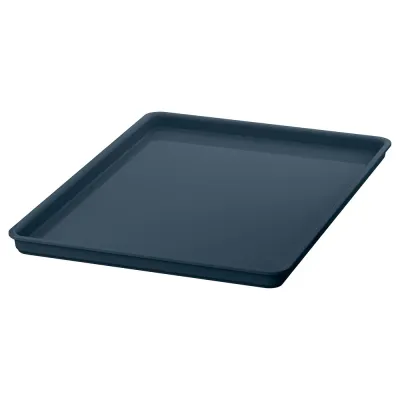 IKEA KUGGIS (ИКЕА КУГГИС) — Крышка, чёрно-синяя 18x26 см