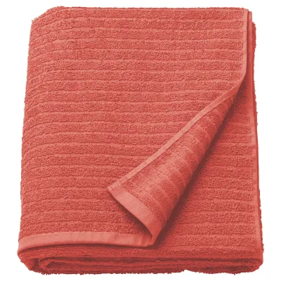 IKEA VÅGSJÖN (ИКЕА ВОГШЁН) — Полотенце банное, оранжево-красное 100x150 см