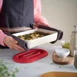 IKEA ELDSTJÄRT (ИКЕА ЕЛДСЧЭРТ) — Подставки под горячее, 2 шт., овальные светло-коричневый/красный — фото 2