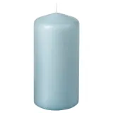 IKEA DAGLIGEN (ИКЕА ДАГЛИГЕН) — Свеча-столб без запаха, бледно-голубая 14 см 40 ч — фото 1
