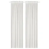 IKEA MATILDA (ИКЕА МАТИЛДА) — Тюль, 2 шт., белый на ленте 145х250 см — фото 1
