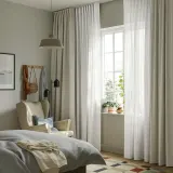 IKEA MATILDA (ИКЕА МАТИЛДА) — Тюль, 2 шт., белый на ленте 145х250 см — фото 2