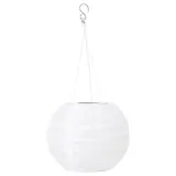 IKEA SOLVINDEN (ИКЕА СОЛВИНДЕН) — Светильник подвесной, на солнечной батарее белый 22 см — фото 1