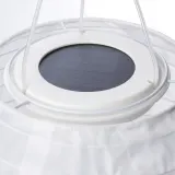 IKEA SOLVINDEN (ИКЕА СОЛВИНДЕН) — Светильник подвесной, на солнечной батарее белый 22 см — фото 3