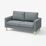 IKEA SALTSJÖBADEN (ИКЕА САЛТШЁБАДЕН) — Чехол на диван 2-местный, Gunnared средне-серый — фото 2