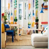 IKEA PS 2026 (ИКЕА ПС 2026) — Ткань отрезная, белый/разноцветный крупный узор 150x300 см — фото 2