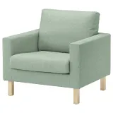 IKEA SALTSJÖBADEN (ИКЕА САЛТШЁБАДЕН) — Чехол для кресла, Gunnared светло-зелёный — фото 2