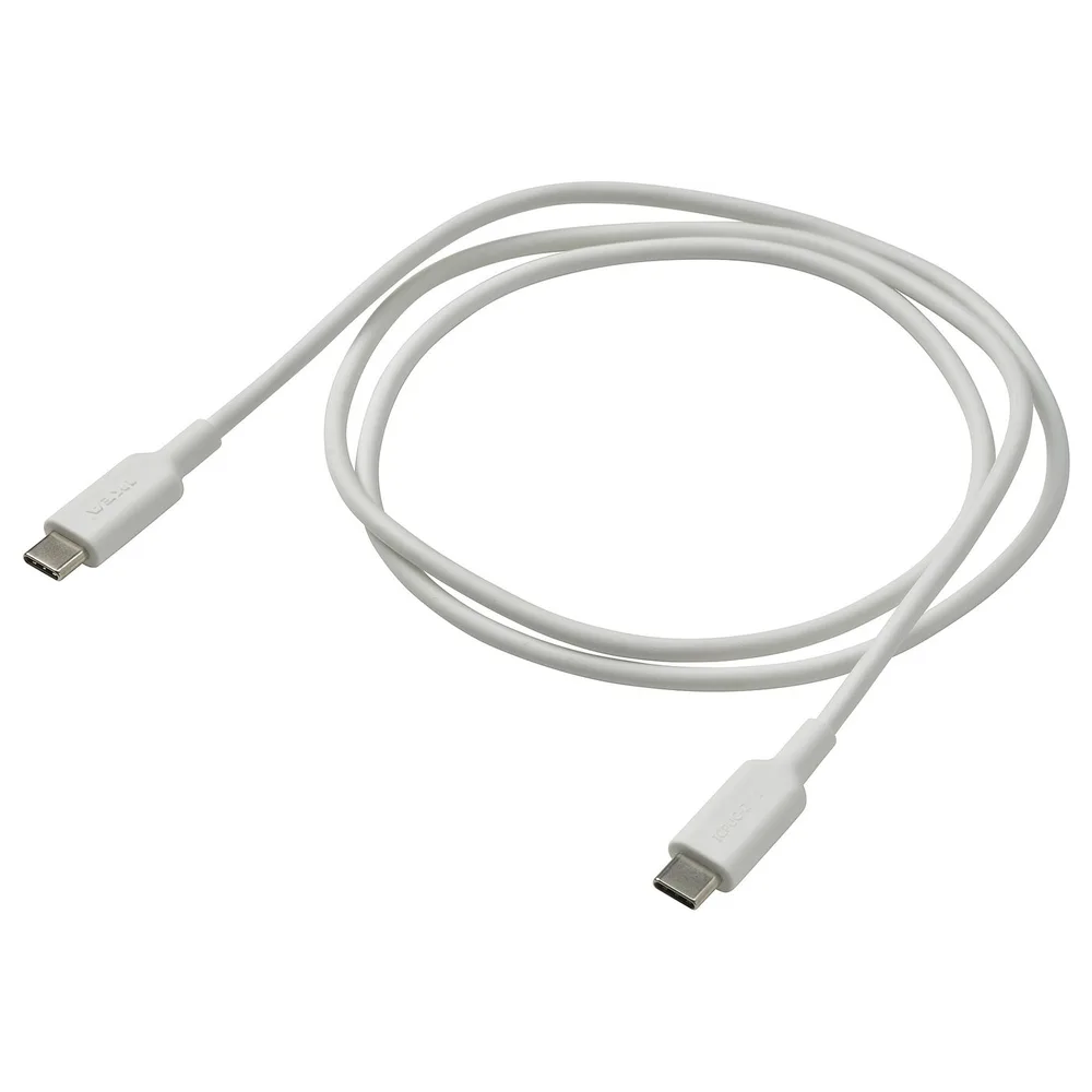 IKEA SITTBRUNN (ИКЕА СИТТБРУНН) — Кабель USB-C, USB-C, белый 1.0 м