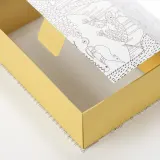 IKEA SANDLÖPARE (ИКЕА САНДЛЁПАРЕ) — Коробка, с рисунком/жёлтая 25x17x8.5 см — фото 2