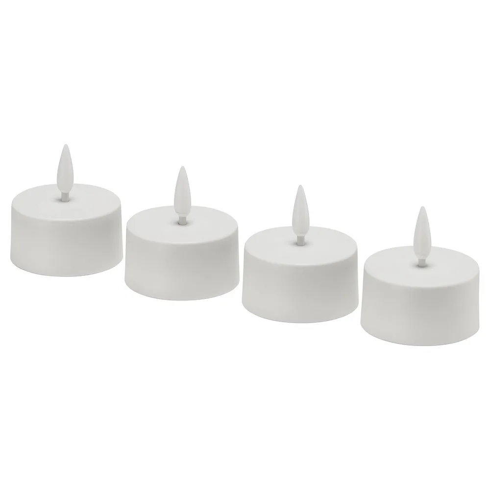 IKEA SKATGÅS (ИКЕА СКАТГОС) — Чайная свеча светодиодная, белая