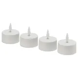 IKEA SKATGÅS (ИКЕА СКАТГОС) — Чайная свеча светодиодная, белая — фото 1
