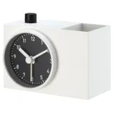IKEA ÖKENMARSVIN (ИКЕА ЁКЕНМАРСВИН) — Будильник, белый 11x6x9 см — фото 1
