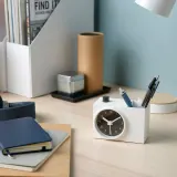 IKEA ÖKENMARSVIN (ИКЕА ЁКЕНМАРСВИН) — Будильник, белый 11x6x9 см — фото 3