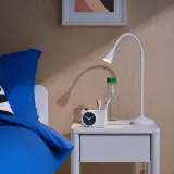 IKEA ÖKENMARSVIN (ИКЕА ЁКЕНМАРСВИН) — Будильник, белый 11x6x9 см — фото 5
