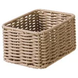 IKEA DJURTRÄNARE (ИКЕА ДЙУРТРЭНАРЕ) — Корзина, серо-бежевая 12x17x9 см — фото 1
