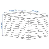 IKEA DJURTRÄNARE (ИКЕА ДЙУРТРЭНАРЕ) — Корзина, серо-бежевая 12x17x9 см — фото 6