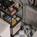 IKEA DJURTRÄNARE (ИКЕА ДЙУРТРЭНАРЕ) — Корзина, серо-бежевая 12x17x9 см — фото 7