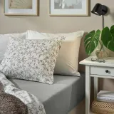 IKEA VÅRVIAL (ИКЕА ВОРВИАЛ) — Простыня на резинке, серая 120х200 см — фото 2
