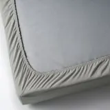 IKEA VÅRVIAL (ИКЕА ВОРВИАЛ) — Простыня на резинке, серая 120х200 см — фото 6