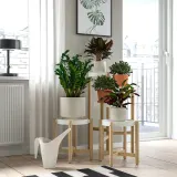 IKEA SANDKÖRSBÄR (ИКЕА САНДКЁРСБЭР) — Кашпо, для дома/улицы/бежевый 12 см — фото 5