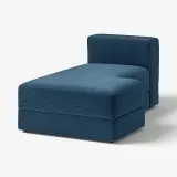 IKEA JÄTTEBO (ИКЕА ЙЭТТЕБО) — Покрытие модуля шезлонга, правый, Samsala тёмно-синий — фото 2
