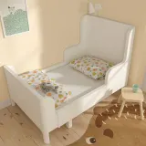 IKEA BARNDRÖM (ИКЕА БАРНДРЁМ) — Простыня на резинке для раздвижной кровати, белый 80x130 см — фото 2
